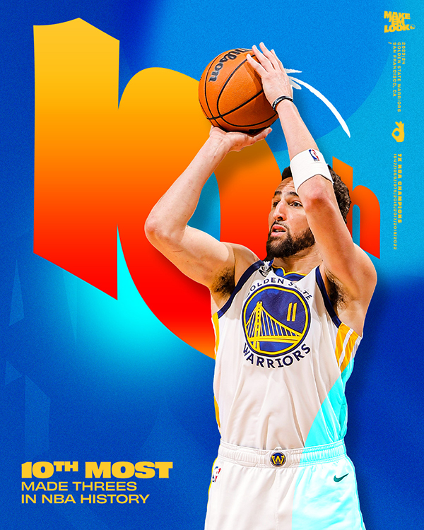 汤普森2222记三分超越名宿升到历史第十 下一个目标超越詹姆斯