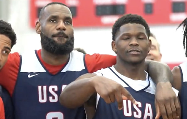 美国男篮剑指巴黎奥运金牌 詹杜库领衔强势出击