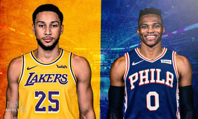 湖人报价西蒙斯细节曝光！76人不想要威少，名记：费城没字母哥爽快