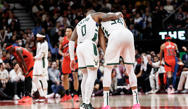 19分惨败！雄鹿被猛龙羞辱，利拉德暴露软肋，字母哥冠军难了