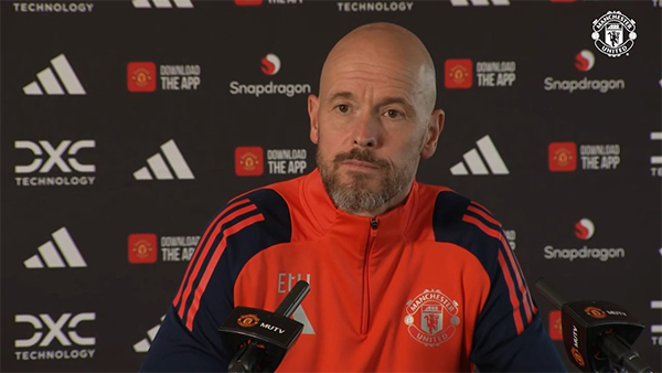 滕哈格的态度：欢迎批评，展望进球从热刺开始