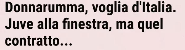 米体：多纳鲁马渴望回到意大利，尤文密切关注