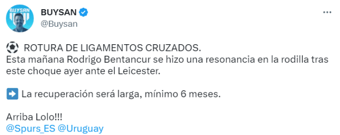 记者：本坦库尔十字韧带撕裂，至少伤缺6个月