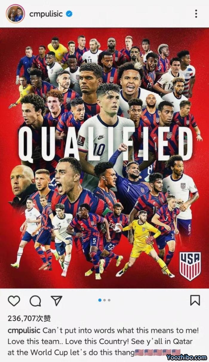 普利西奇：无法用语言表达晋级世界杯对我的意义