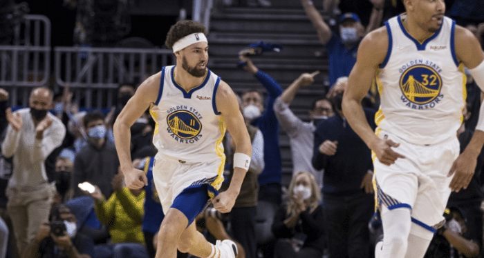 克莱复出轰17分！赛后感谢所有人，库里谈扣篮：没想到