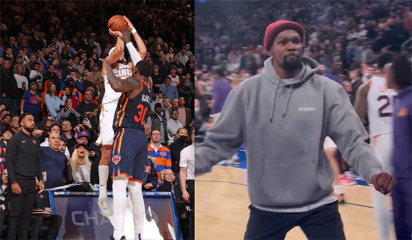 杜兰特疯狂庆祝曝光！布克绝杀引狂赞 队友：一瞬间我以为他是科比