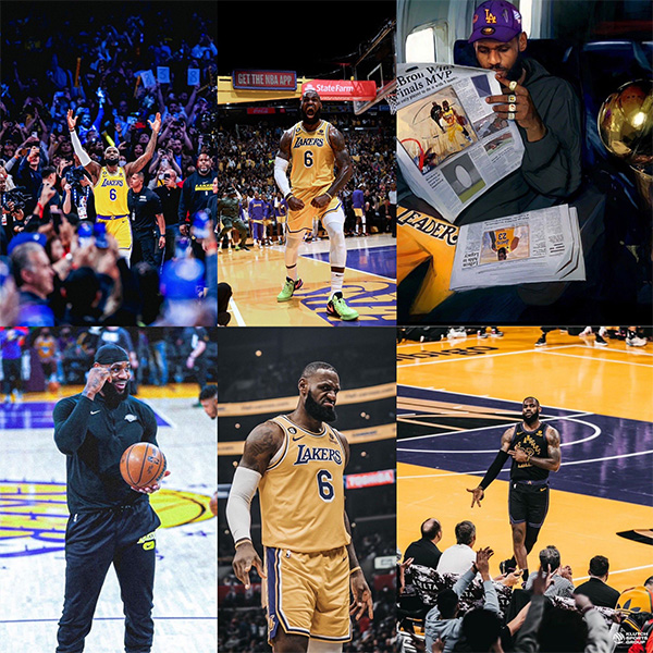 詹姆斯39岁生日快乐！生日夜场均33+7+7太狠 美媒刷屏祝贺称其GOAT