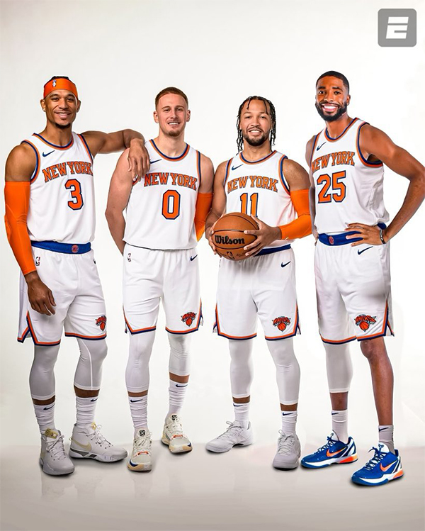 尼克斯篮网8换2交易后 布伦森等庆祝被阿德巴约举报