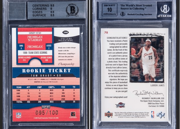 创纪录！詹姆斯新秀卡预计成交价250万美金，亲笔签名+特制补丁