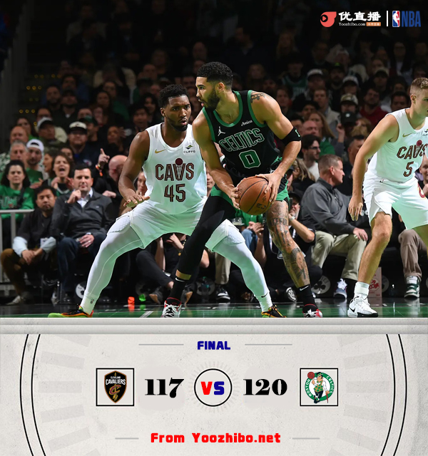 绿军120-117战胜骑士 塔图姆33+12+7 米切尔35+8 加兰21中3