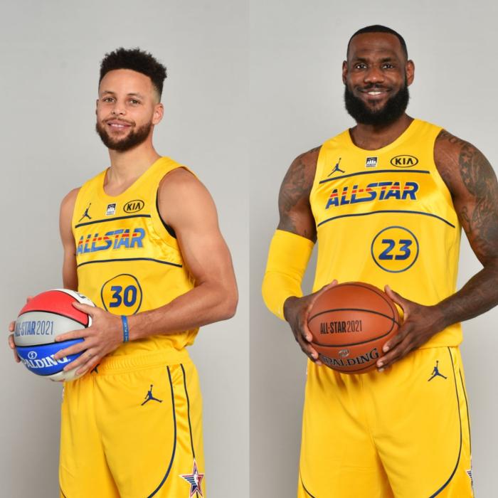 全明星定妆照出炉！詹皇库里抱球满脸笑容，哈登双手抱臂小卡面无表情