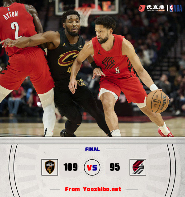 骑士109-95击败开拓者 米切尔34+6 小莫布里21+12 格兰特17分