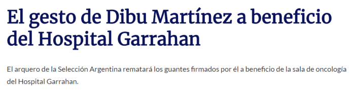 大马丁宣布拍卖世界杯手套，所得捐给医院