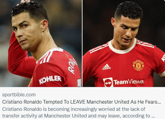 阿斯：曼联引援缓慢C罗开始担忧，考虑今夏离队