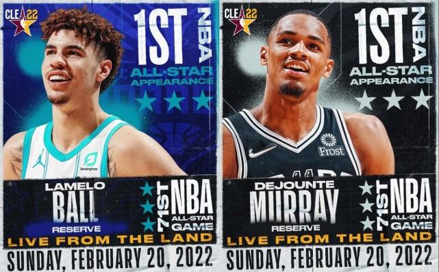 官宣！三球穆雷顶替杜兰特追梦入选全明星赛 两人生涯首获殊荣