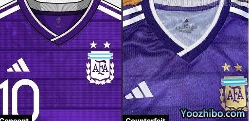 真假？阿根廷世界杯客场球衣：典雅紫为主颜色