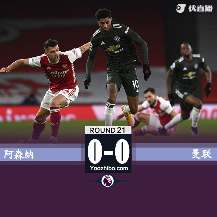 曼联0-0阿森纳 拉卡泽特中框拉什福德卡瓦尼失良机