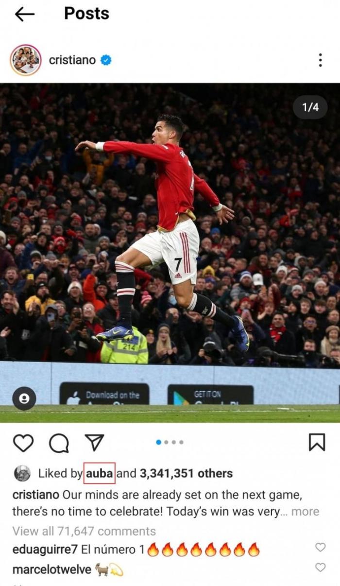 内奸？阿森纳输球，队长奥巴梅扬点赞C罗社媒动态