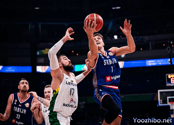 塞尔维亚男篮87-68战胜立陶宛男篮 博格丹21分 瓦兰11+5