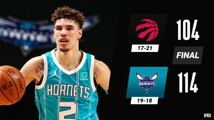 黄蜂114-104战胜猛龙 三球23+9+6 格拉汉姆17分 洛瑞19+6+8