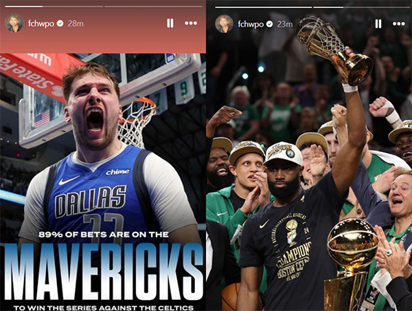 布朗夺冠社媒动态引关注 塔图姆送赞