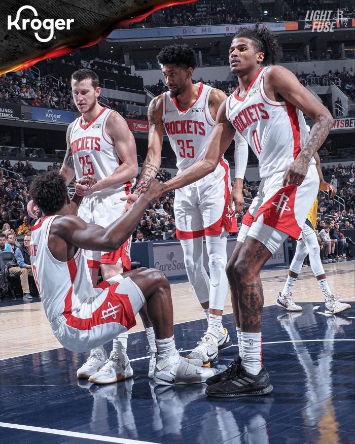 火箭榜眼复出投疯了，20+6记三分！无奈末节5-22突然崩盘