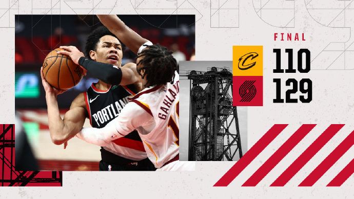 开拓者129-110大胜骑士 安东尼23分 利拉德20+9