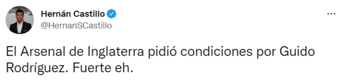 记者：阿森纳有意签下阿根廷后腰吉多-罗德里格斯