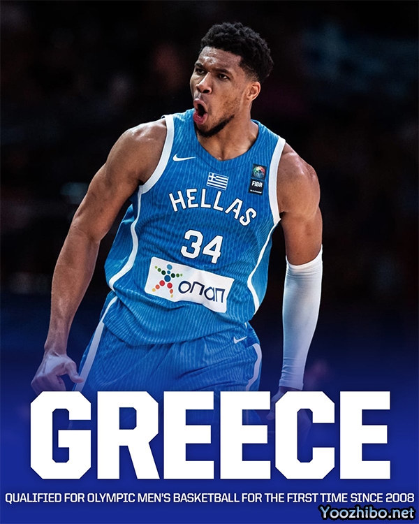 希腊男篮夺奥运门票 字母哥泪洒赛场