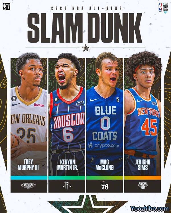 2022-23赛季NBA全明星扣篮大赛名单一览