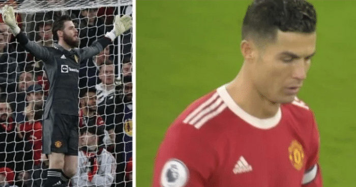 C罗险送乌龙助攻，德赫亚咆哮！担任队长被传奇质疑，曼联遭爆冷