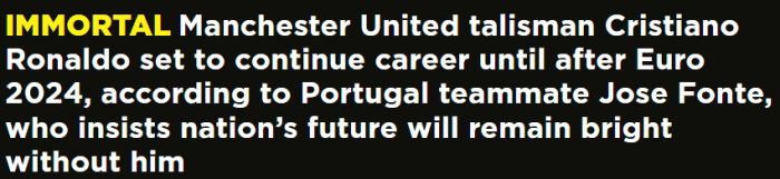 丰特：C罗不仅踢世界杯，2024欧洲杯会继续踢