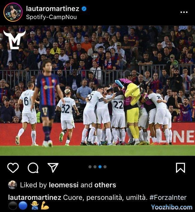 梅西点赞劳塔罗动态引巴萨球迷炮轰：叛徒，别回来