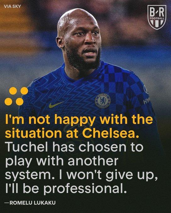 卢卡库：我对目前的状况不满，希望仍巅峰时回国米