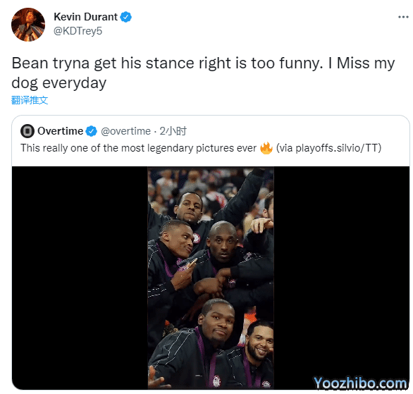 美媒晒梦之队夺冠合影！詹科领衔12大巨星，杜兰特：我每天都在想科比