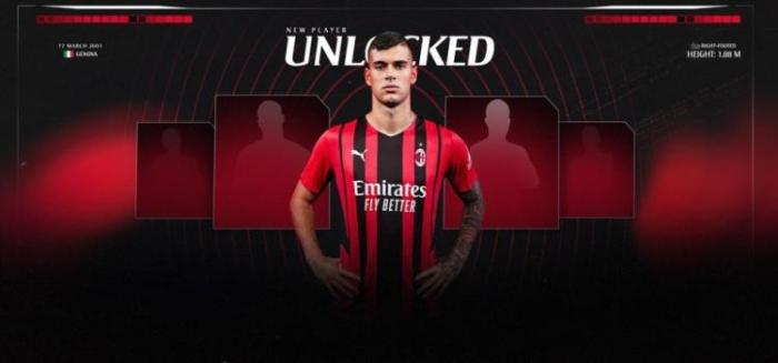 官方：米兰签下意大利前锋佩莱格里