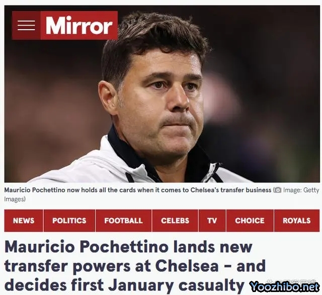 镜报：伯利已将俱乐部转会交易的全部权力交给了波切蒂诺