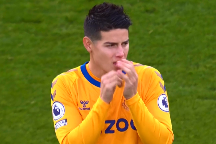 影响力！J罗加盟以来 埃弗顿球衣销量在哥伦比亚增长3600%