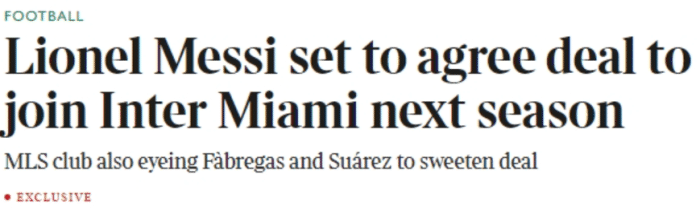 英媒称梅西决定明夏前往美国，罗马诺、法媒驳斥