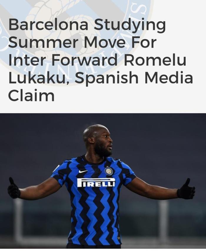 加强锋线! 世体: 巴萨有意引进卢卡库, 哈兰德