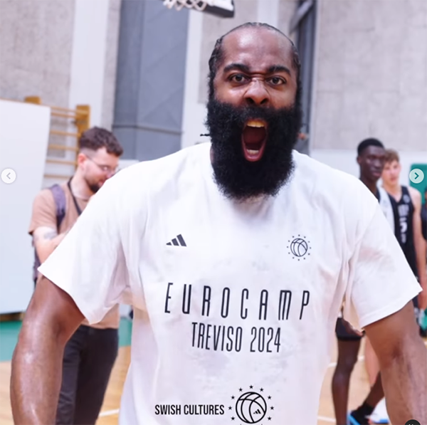 哈登威尼斯乘船之趣 欧洲行表态及在快船的前景