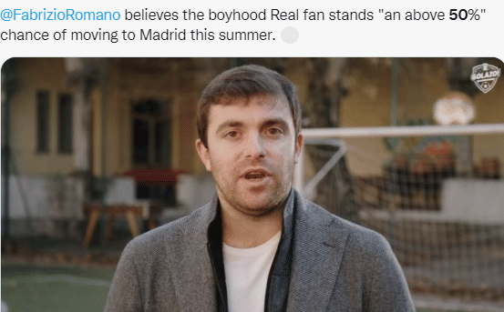 罗马诺：姆巴佩加盟皇马的可能性超过50%