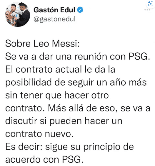 记者：梅西与巴黎讨论新合同 他依然有可能留队