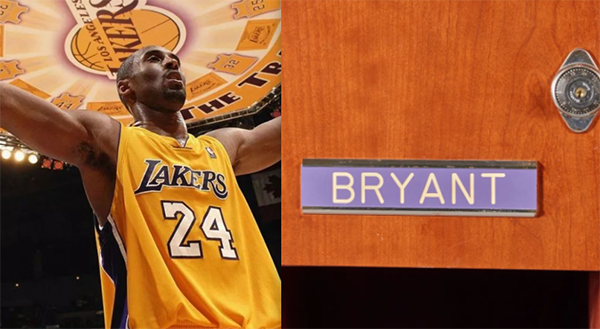 科比湖人更衣柜将拍卖 承载无数辉煌时刻