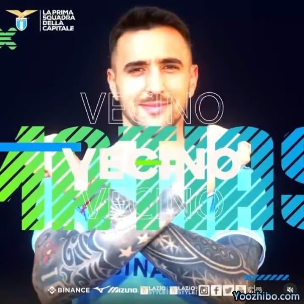 官方：国米中场贝西诺自由转会加盟拉齐奥