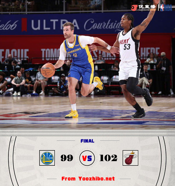 热火102-99战胜勇士进决赛 克里斯托弗23分 诺克斯31+11