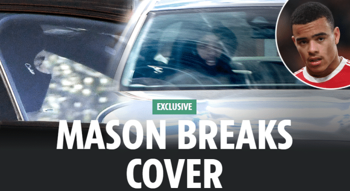 格林伍德戴头套开豪车，涉案后首次外出