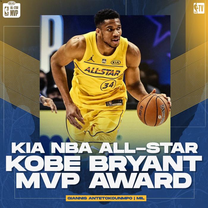 抱球不撒手！字母哥领奖后疯狂庆祝+递给约基奇遭调侃，詹皇：恭喜MVP