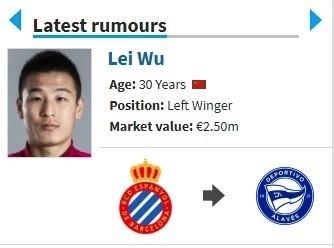 德转宣？曝武磊冬窗加盟西甲保级队！或成主力，与皇马旧将联袂锋线