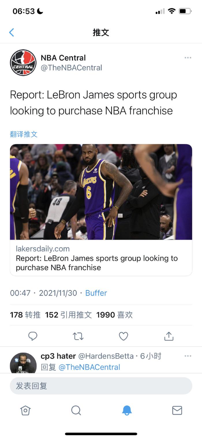 当老板了！詹姆斯的体育团队将收购一支NBA球队，美媒：年底前出手！